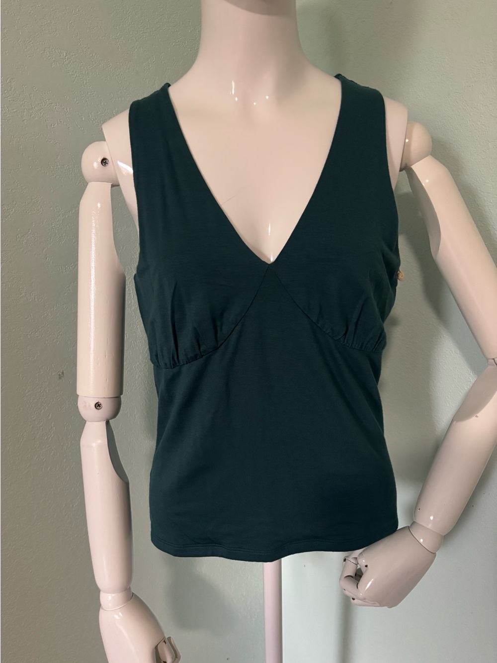 a.n.a Deep Teal V-Neck Sleeveless Tank